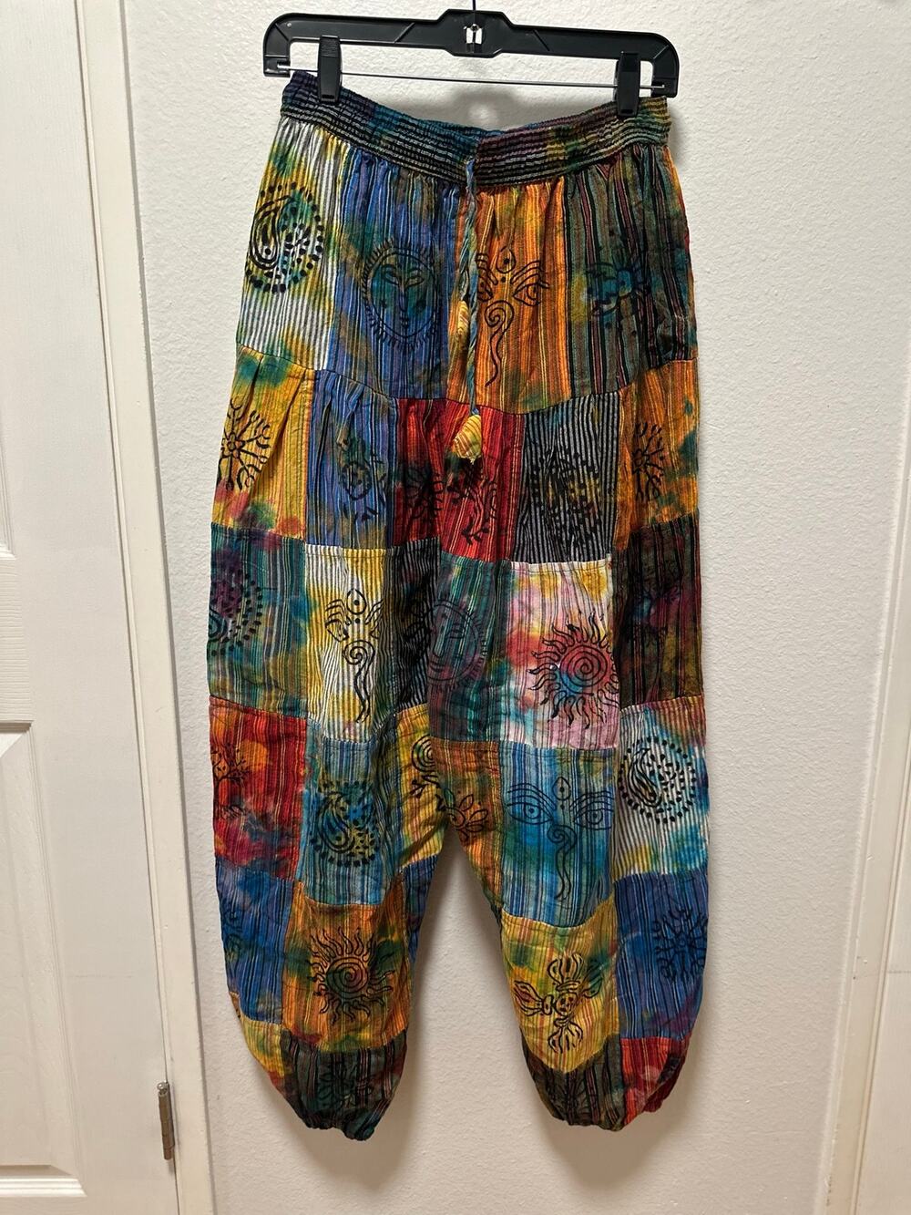 Hippie Boho Festival Pants Unisex Size Large